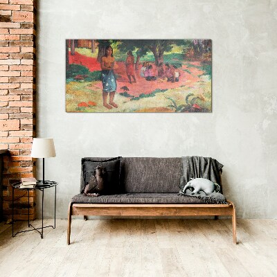 A Scene from Life in Hawaii Wall art on glass