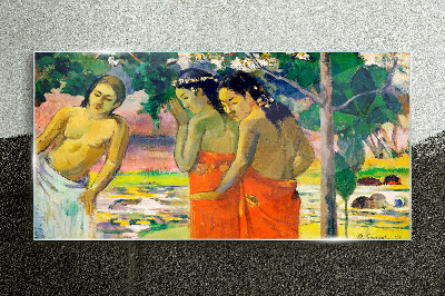 Tropical beauty Wall art on glass