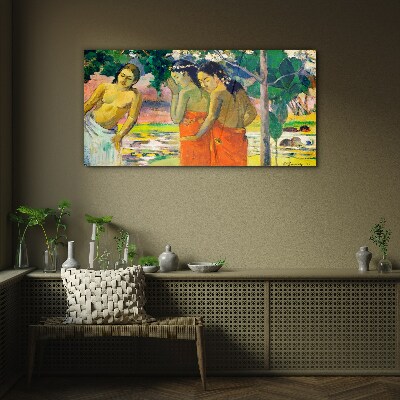Tropical beauty Wall art on glass