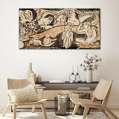 Reflections on Human Existence Glass art print