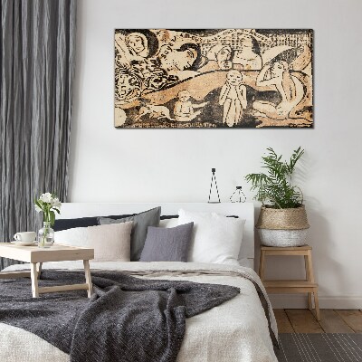 Reflections on Human Existence Glass art print