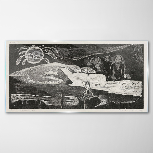 Te Po - Ralph Hotere Wall art on glass