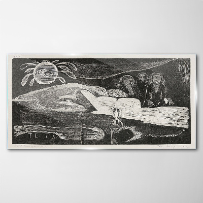 Te Po - Ralph Hotere Wall art on glass