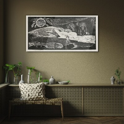 Te Po - Ralph Hotere Wall art on glass