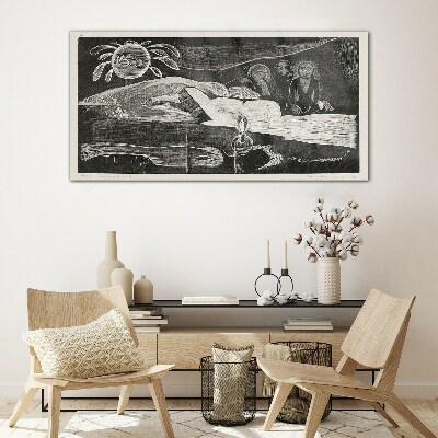 Te Po - Ralph Hotere Wall art on glass