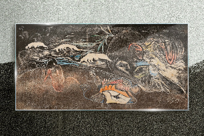 The River of Life and Transformation Glass art print
