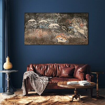 The River of Life and Transformation Glass art print