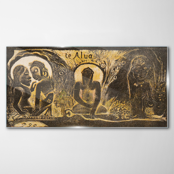 Love and spirituality in art Glass art print