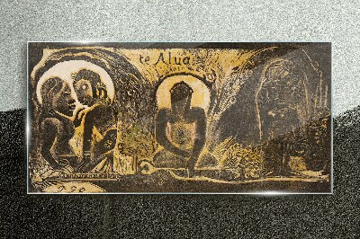 Love and spirituality in art Glass art print
