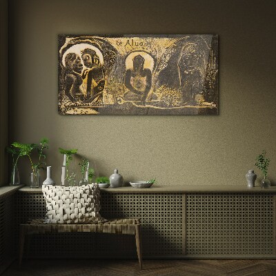 Love and spirituality in art Glass art print