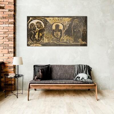Love and spirituality in art Glass art print