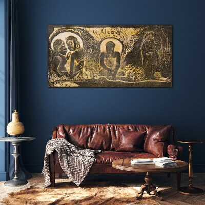 Love and spirituality in art Glass art print