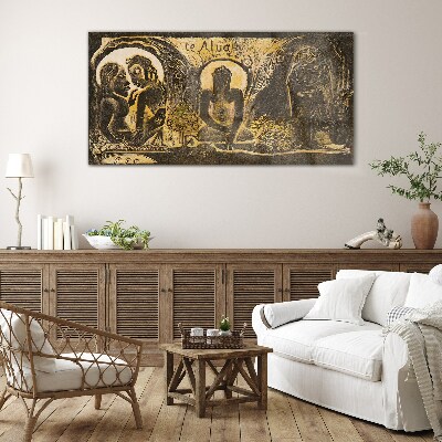 Love and spirituality in art Glass art print