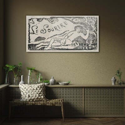 Smile in motion Wall art on glass
