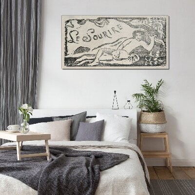 Smile in motion Wall art on glass
