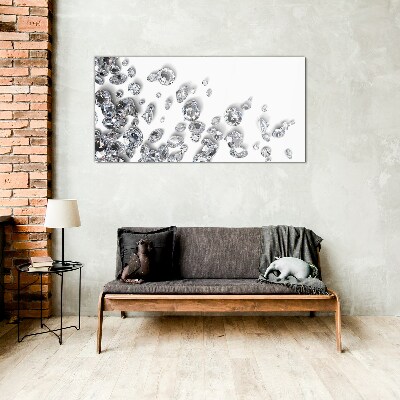 Crystal Rain of Shine Wall art on glass