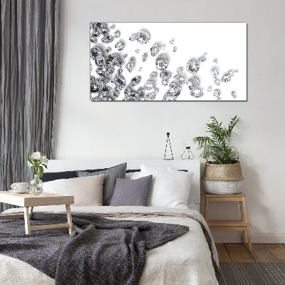 Crystal Rain of Shine Wall art on glass
