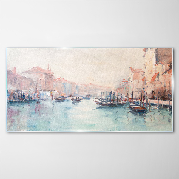 Venetian mornings Wall art on glass