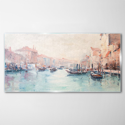 Venetian mornings Wall art on glass