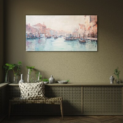 Venetian mornings Wall art on glass