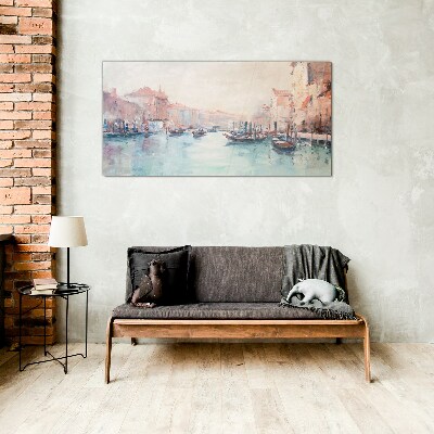 Venetian mornings Wall art on glass