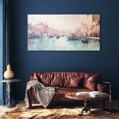 Venetian mornings Wall art on glass