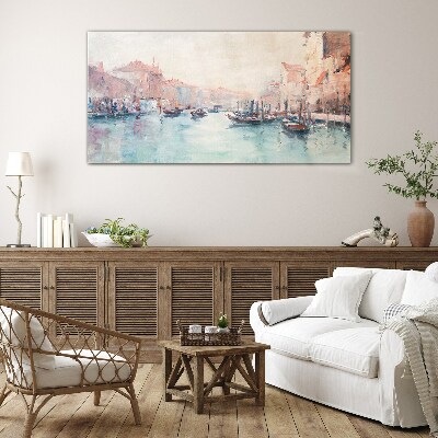 Venetian mornings Wall art on glass