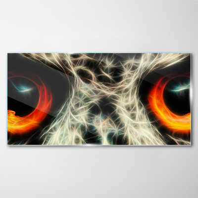 Eyes of Fire and Mystery Wall art on glass
