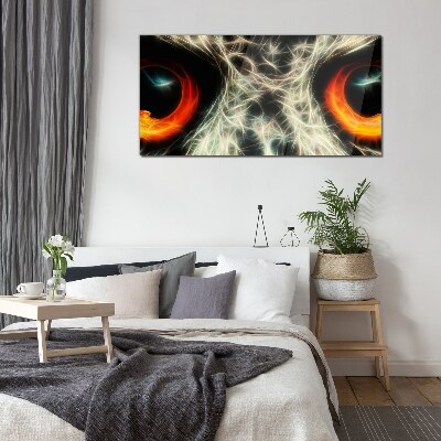 Eyes of Fire and Mystery Wall art on glass
