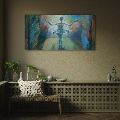 Dancer in a ballet dance Glass art print