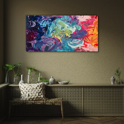 A colorful whirlwind of emotions Wall art on glass