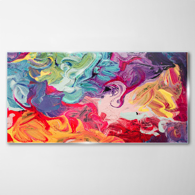 A colorful whirlwind of emotions Glass art print