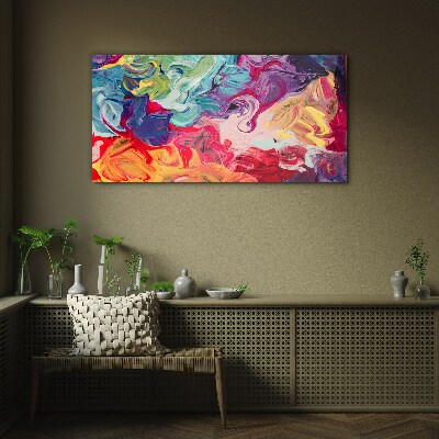 A colorful whirlwind of emotions Glass art print