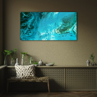 Modern abstraction Glass Wall Art