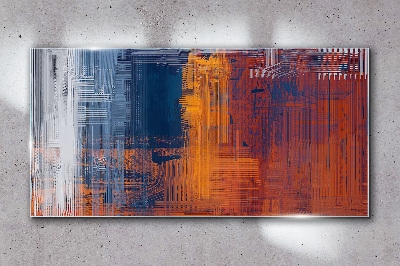 Dynamic shades of abstraction Wall art on glass