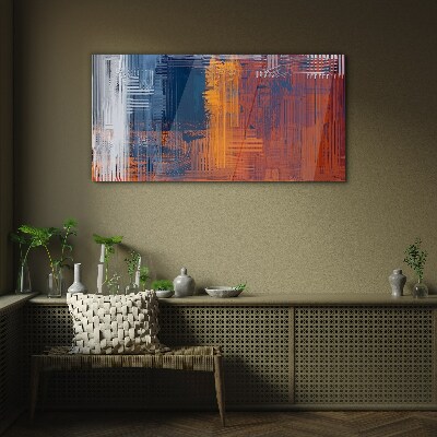 Dynamic shades of abstraction Wall art on glass