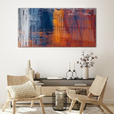 Dynamic shades of abstraction Wall art on glass