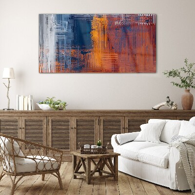 Dynamic shades of abstraction Wall art on glass