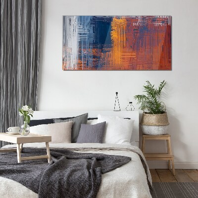 Dynamic shades of abstraction Wall art on glass