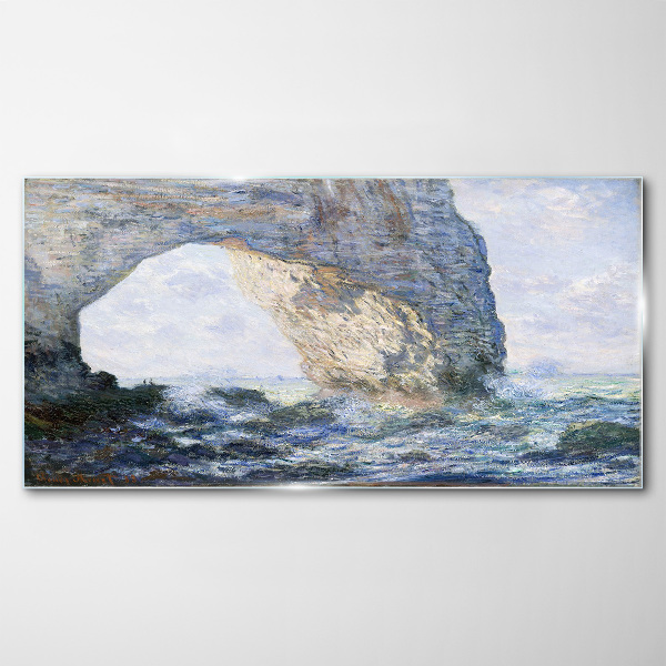 The Manneporte Monet Glass art print