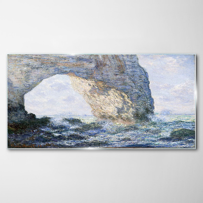 The Manneporte Monet Glass art print