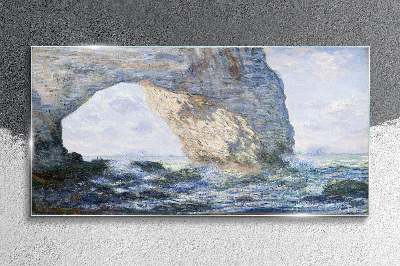 The Manneporte Monet Glass art print