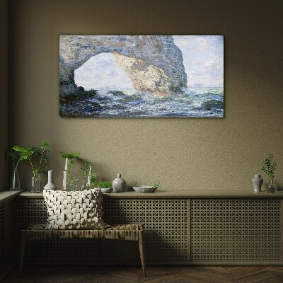 The Manneporte Monet Glass art print