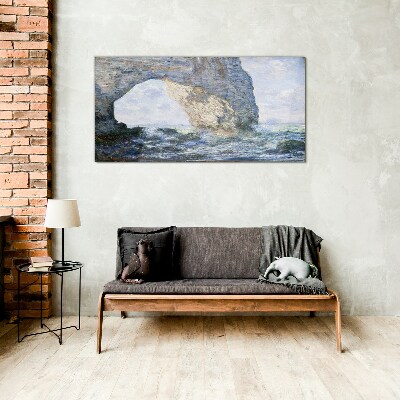 The Manneporte Monet Glass art print