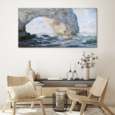 The Manneporte Monet Glass art print