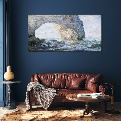 The Manneporte Monet Glass art print