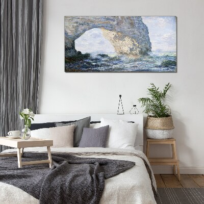 The Manneporte Monet Glass art print