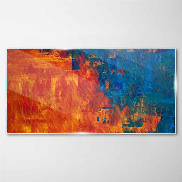 Sunset colors Glass art print