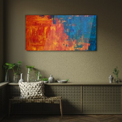 Sunset colors Glass art print