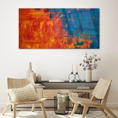 Sunset colors Glass art print